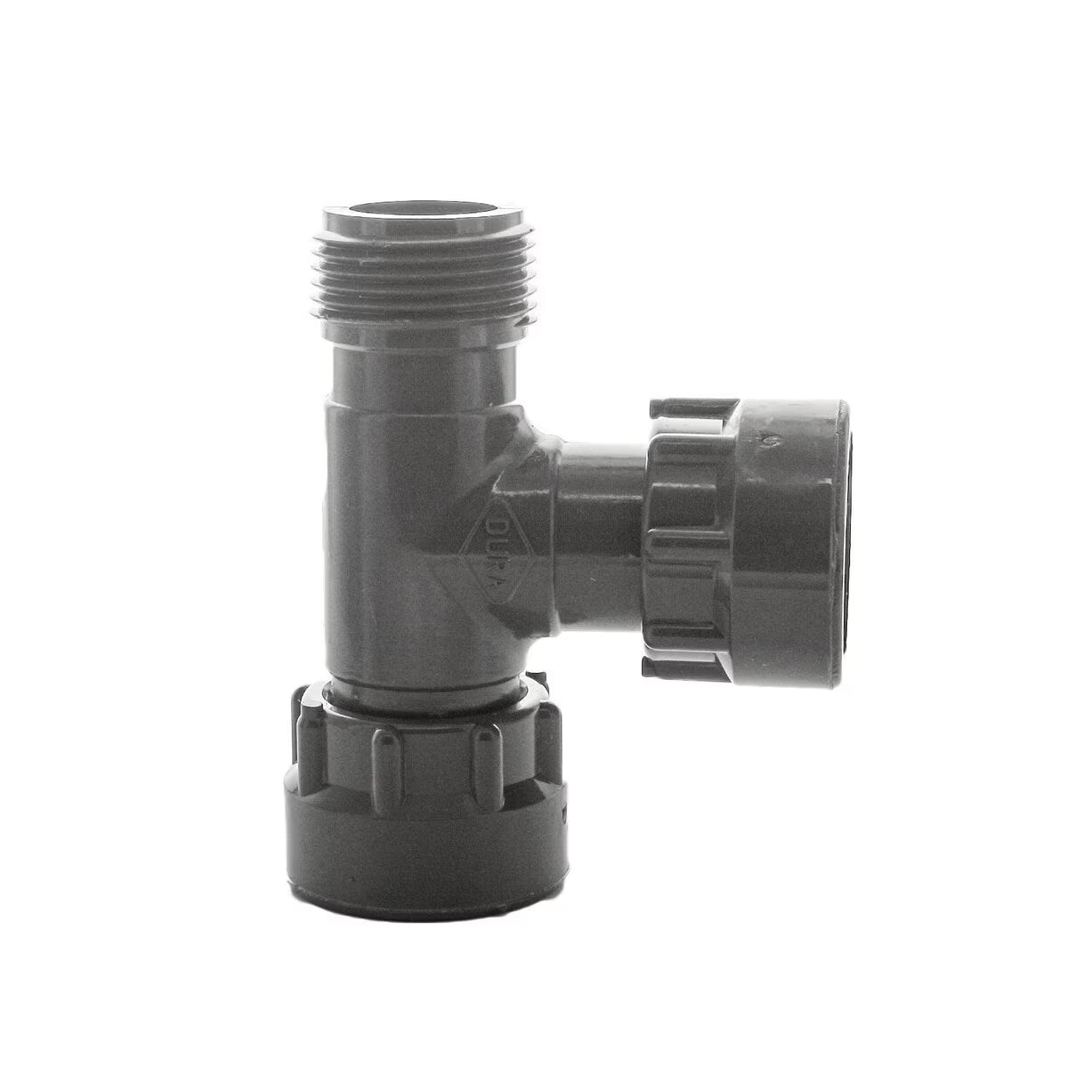 Dura Triple Port Manifold Tee 1 in. Swivel x MIPT x 3-Swivel with O-Ring
