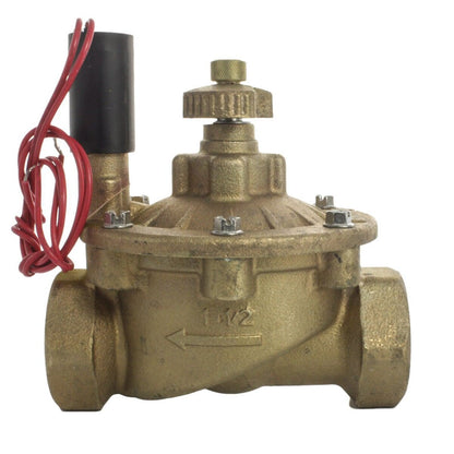 Hunter Globe Valve IBV Brass 1-1/2 in. w/ Flow Control and Filter Sentry FIPT x FIPT