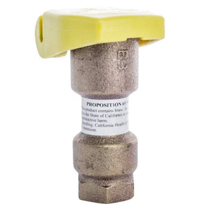 3/4 in. Npt, 1-Piece, 2-Slot, Yellow Color