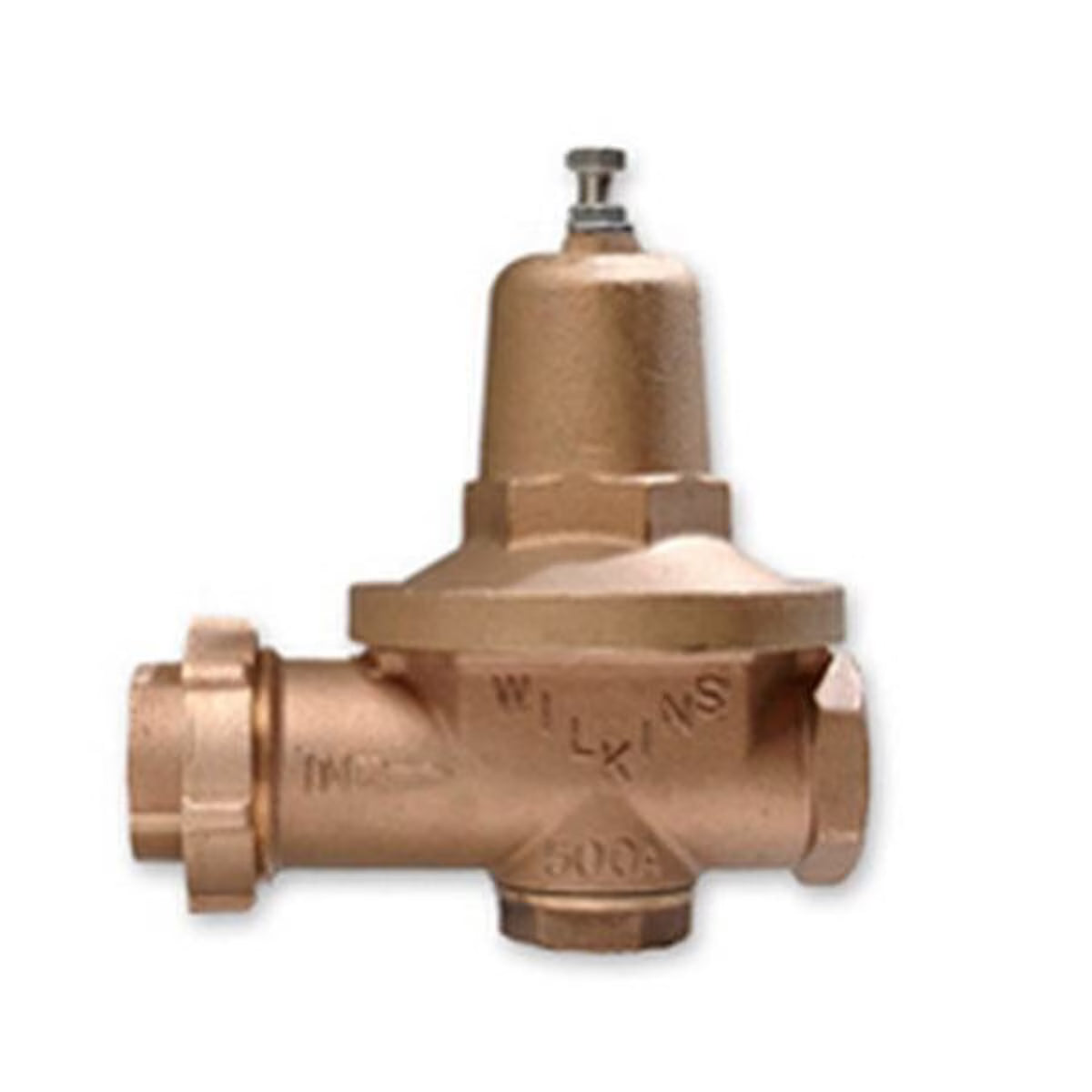 Wilkins High-Low Pressure Reducing Valve Fipt Union x Fipt 2 in. Lead Free Bronze