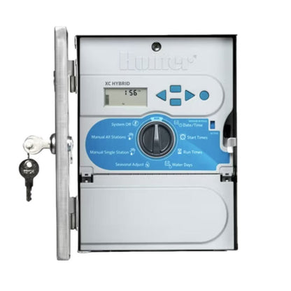 XCH600SSP  Hybrid 6 Station Outdoor Controller Stainless Steel w/ Mounted Solar Panel
