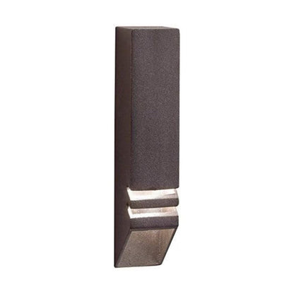 Kichler15066AZT   Louvered Down Rail Light - Architectural Bronze Finish, 6.5W T5 LED, Warm White 2700K, 12V, Wall Mount, 6 in. Length, 1 Lamp.