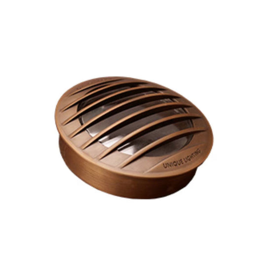 Unique Stargrate Cover in Weathered Brass - Durable Brass Construction for 12V Systems, Drop-In Installation