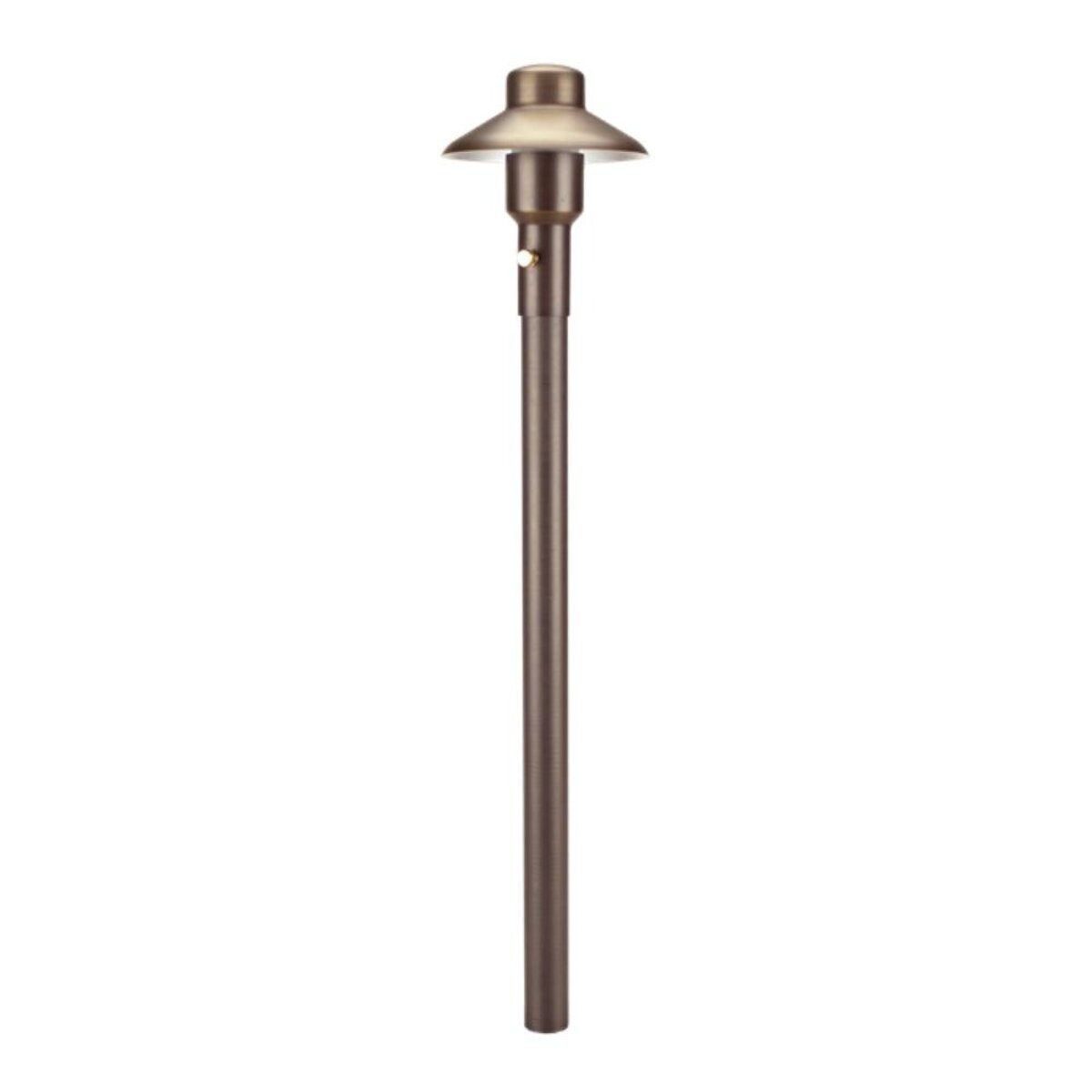 Unique M4-NL 4 in. Mercury Path Light 12 in. Riser Brass Housing Weathered Brass Finish No Lamp