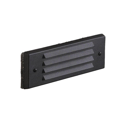 Vista 4246 Louvered Brick Light Aluminum Housing Black No Lamp