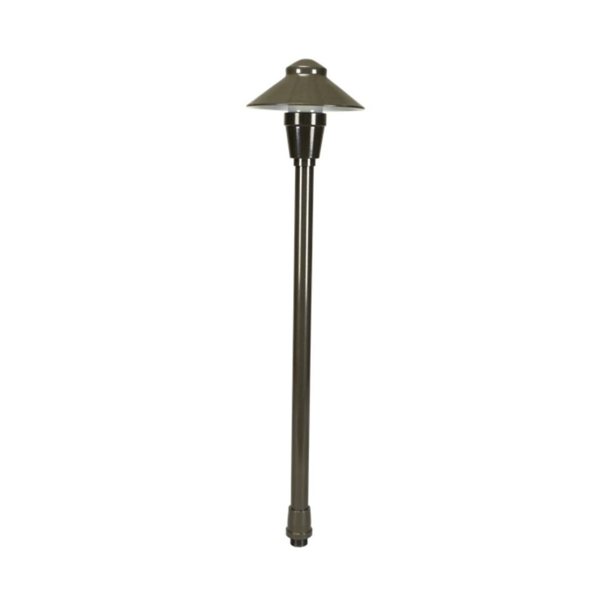 Unique NU12-NL-BZ Neutron Elements Series Path Light Aluminum Bronze Finish 15 in. Height No Lamp, 360 Degree Beam Angle, 10V - 15V Voltage Rating
