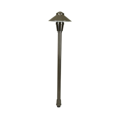 Unique NU12-NL-BZ Neutron Elements Series Path Light Aluminum Bronze Finish 15 in. Height No Lamp, 360 Degree Beam Angle, 10V - 15V Voltage Rating