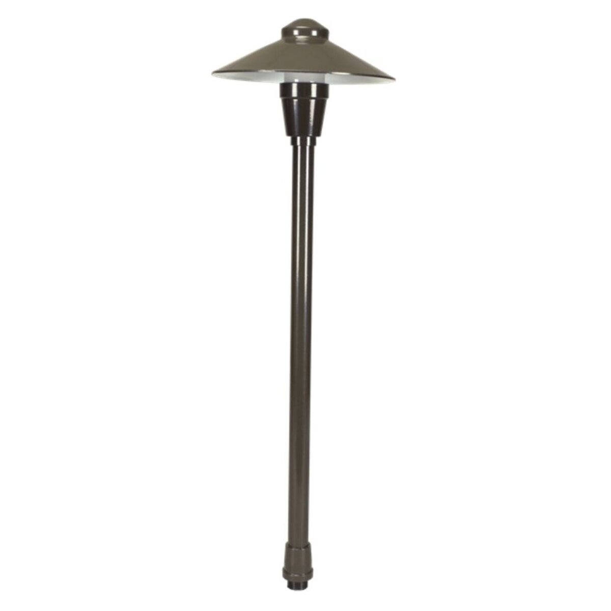 Unique NU18-NL-BK Neutron Path Light 18 in. Riser Aluminum Black Finish No Lamp