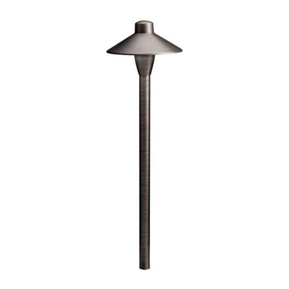 Kichler 15478CBR  Path Light in Centennial Brass - 20W Incandescent, 12V, 21 in. Height, 50,000 Hour Average Life, Aluminum Construction