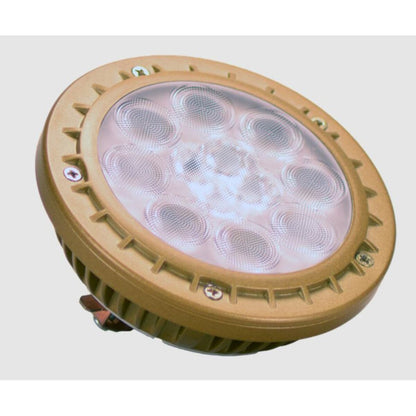 Unique Flex Gold Vivid Series PAR36 LED Lamp 10W 40 Degree 2700K Warm White Color Changing, 800 Lumens, Dimmable, Gold Finish