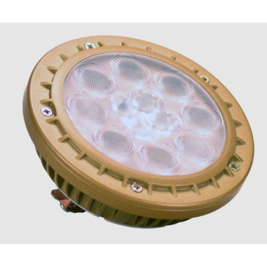 Unique Flex Gold Vivid Series PAR36 LED Lamp 10W 40 Degree 2700K Warm White Color Changing, 800 Lumens, Dimmable, Gold Finish