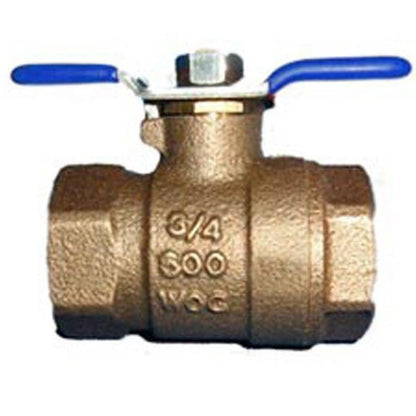 Wilkins 34-850T Full Port Tapped Ball Valve Bronze 3/4 in. FIPT