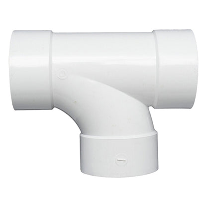 6P09 -NDS PVC Sanitary Tee HUB x HUB x HUB White 6 in.