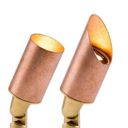 FX LR Long Shroud Up Light Copper and Brass Housing Copper Finish No Lamp