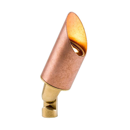 FX LR Long Shroud Up Light Copper and Brass Housing Copper Finish No Lamp