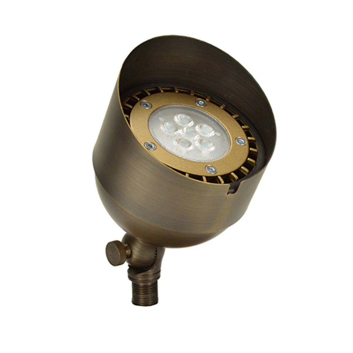 Unique BISH-12-L1327   Bishop Up Light Brass Housing Weathered Brass 13W 2700K 32 Deg. LED