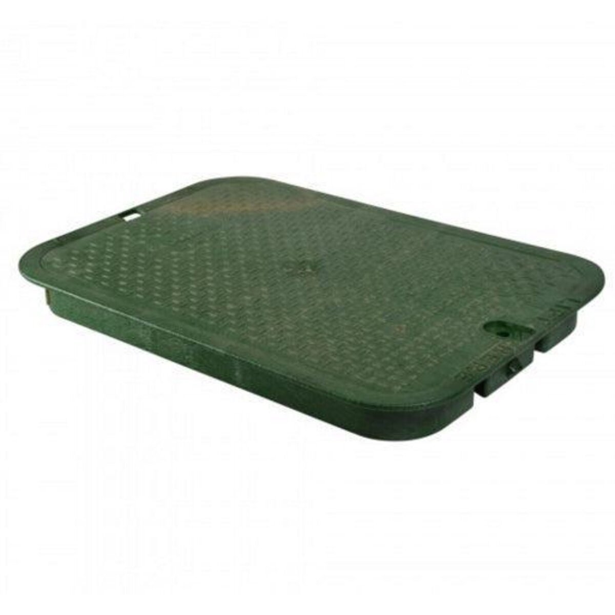 NDS Standard-Series Valve Box Lid Jumbo Rectangle 13 in. x 20 in. Overlapping Green Polyethylene ICV Lid Only