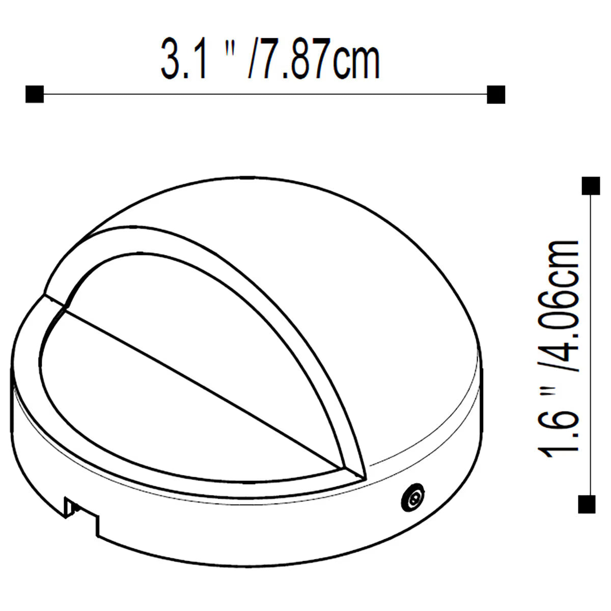 Pro-Trade DL1 Deck Light Brass Housing Antique Finish w/ 2.5W 180 Lumen 2700K T3 LED