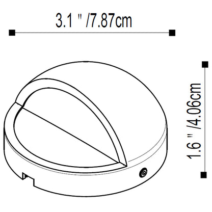 Pro-Trade DL1 Deck Light Brass Housing Antique Finish w/ 2.5W 180 Lumen 2700K T3 LED