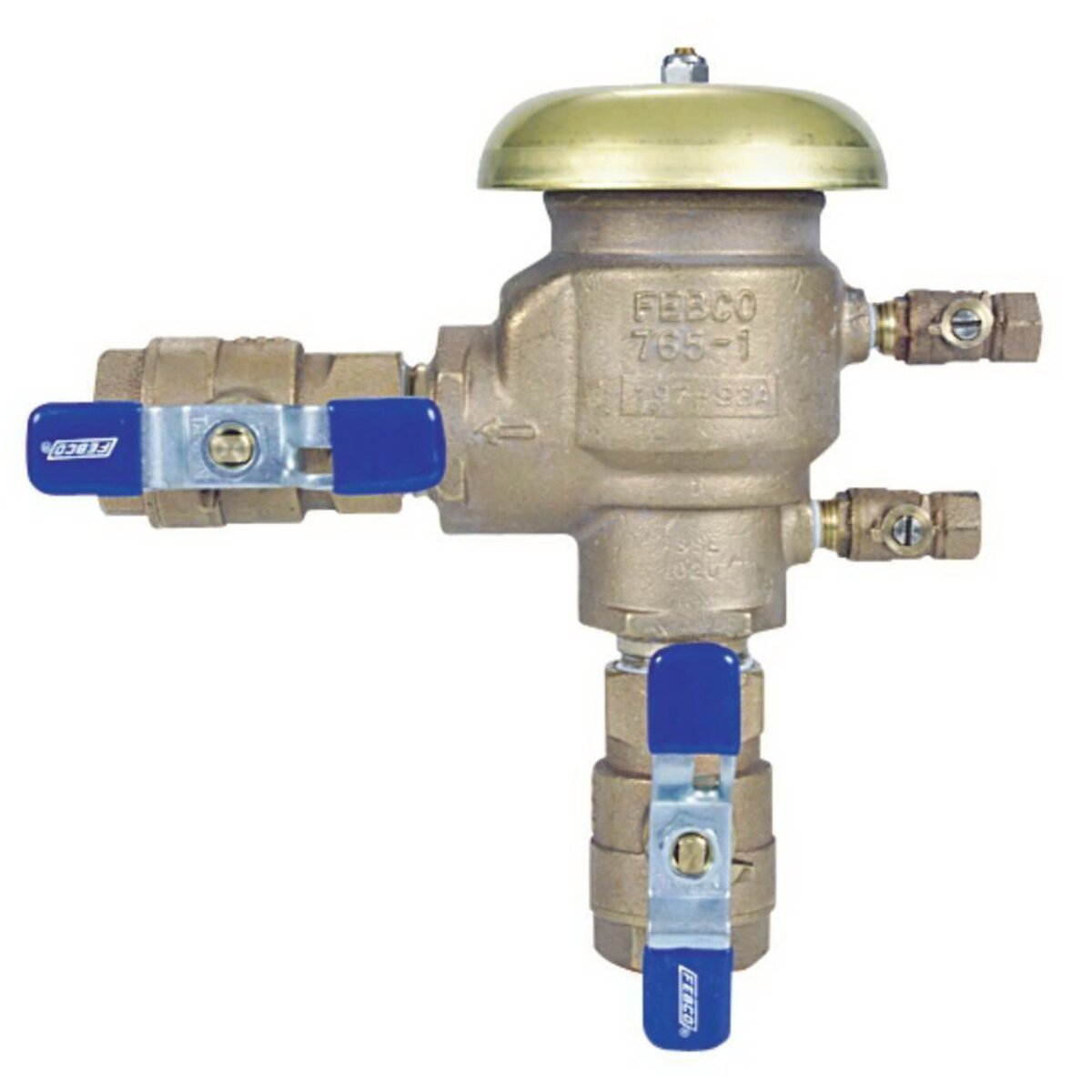 Febco 765 Pressure Vacuum Breaker 2 in. Bronze With Ball Valve | 765HBV-NLA