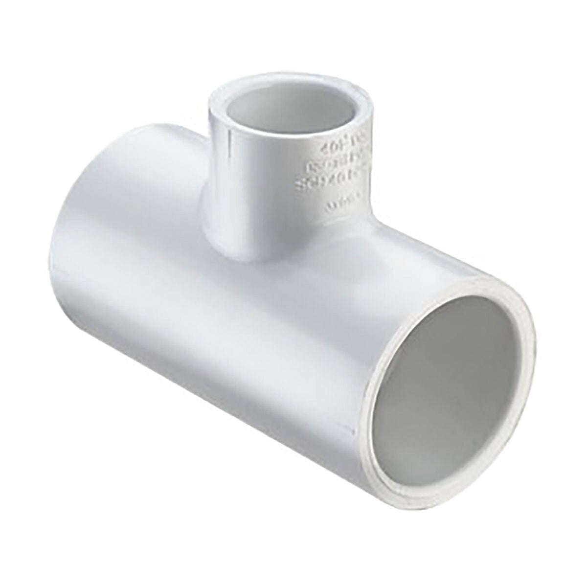 Spears Reducing Tee PVC Whire 1 in. x 1-1/2 in. Socket
