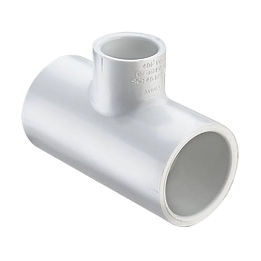 Spears Reducing Tee PVC Whire 1 in. x 1-1/2 in. Socket