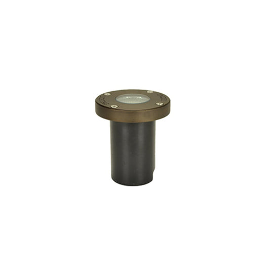 Unique NOVAF-12-L530   Nova Flat In-Ground Light Brass Housing Weathered Brass 5W 3000K LED 25 ft. Lead