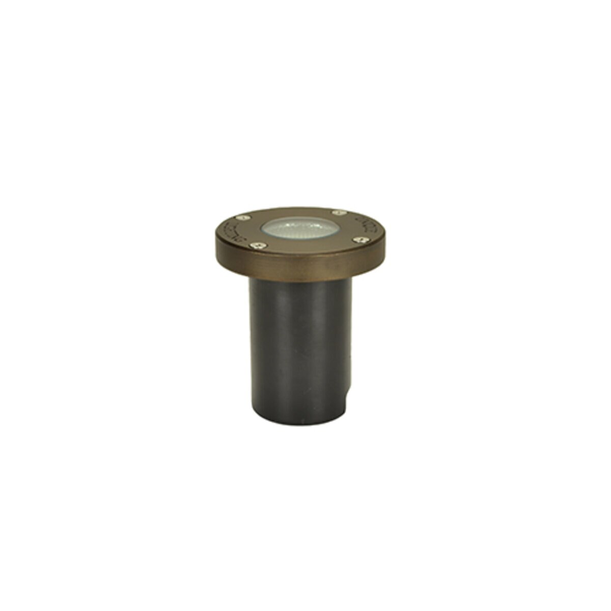 Unique NOVAF-12-L827  Nova Flat In-Ground Light Brass Housing Weathered Brass 8W 2700K LED 25 ft Lead