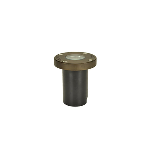 Unique NOVAF-12-L827  Nova Flat In-Ground Light Brass Housing Weathered Brass 8W 2700K LED 25 ft Lead