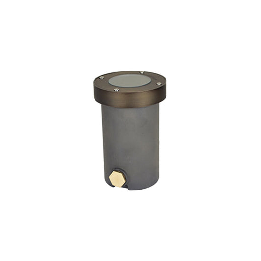 Unique ZENI-L427  Zenith Well Light Brass Housing Weathered Brass 4W 2700K LED 50 ft Lead