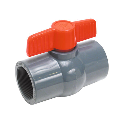 Matco Ball Valve PVC Gray 1 1/2 in. Threaded