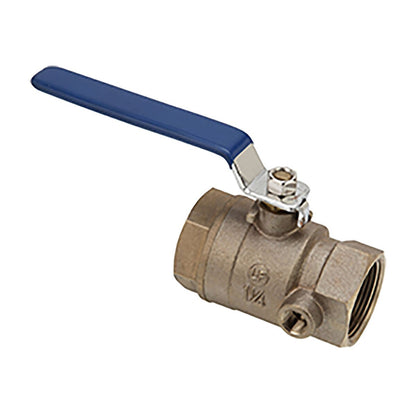 Aqualine Backflow Ball Valve Lead Free w/ Test Port 1-1/2 in.
