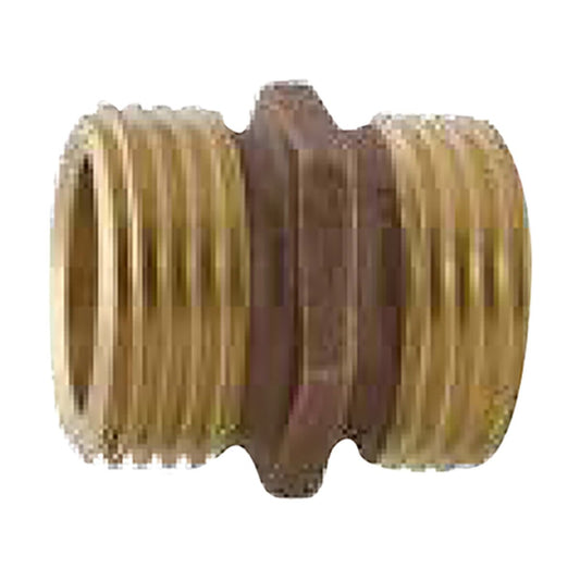 Brass 3/4 in. Male Hose To 3/4 in. Male Hose