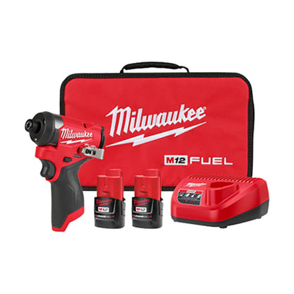 Milwaukee Fuel 1/4 In. Hex Impact Driver Kit M12