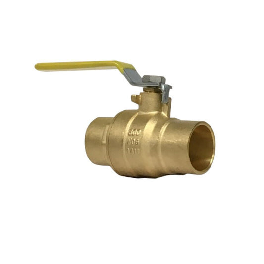 Full Port Ball Valve Brass 1-1/2 in. Sweat