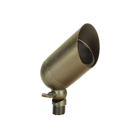 UniquePOSI-L430-WB   Elements Series Up Light in Weathered Brass Finish, 4W 3000K LED, 40 Degree Beam Angle, Brass Housing