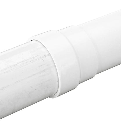 NDS PVC DWV to Sewer Adapter DWV HUB x S&D HUB White 4 in. x 4 in.