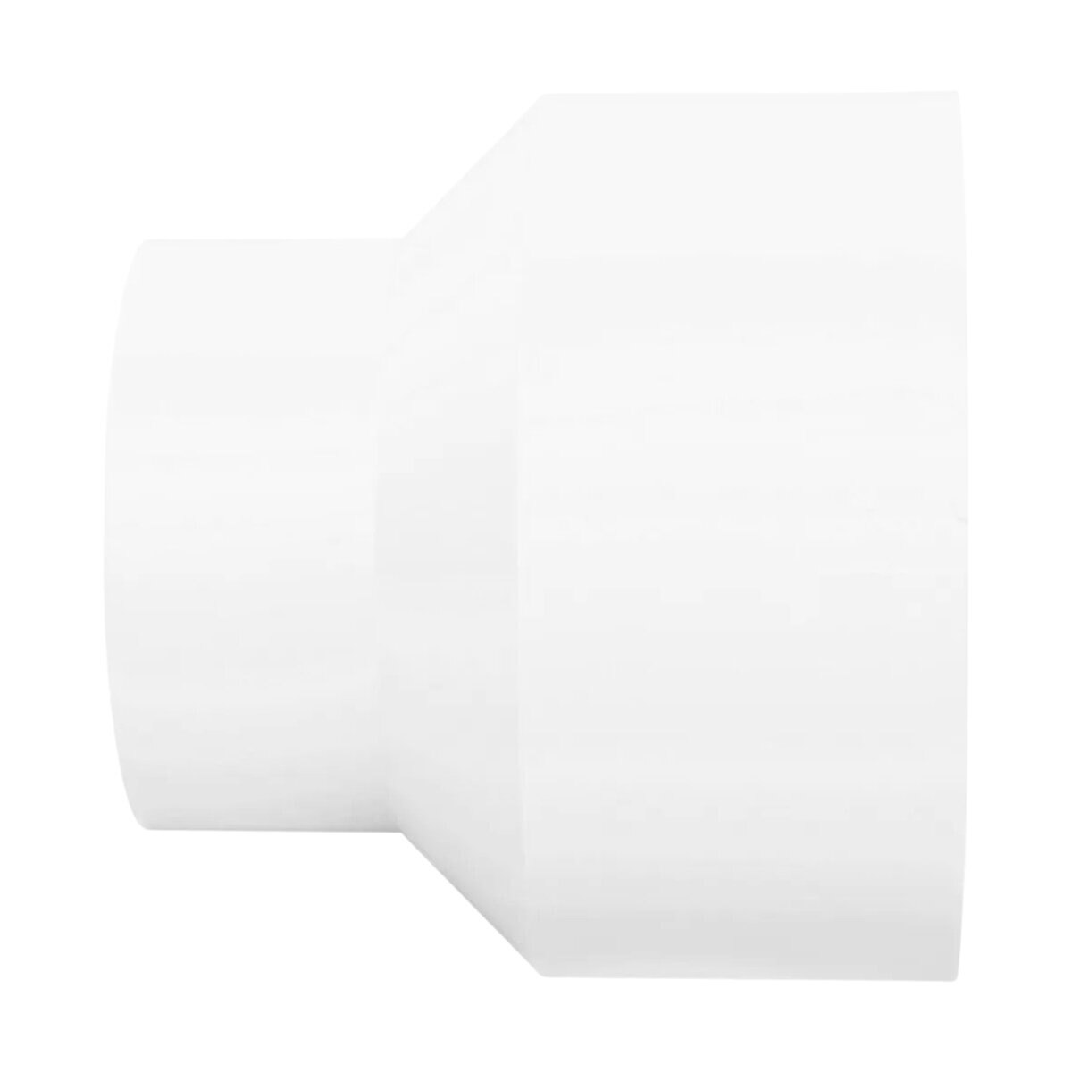 6P07  -NDS PVC S&D Reducer Coupling HUB x HUB White 4 in. x 6 in.