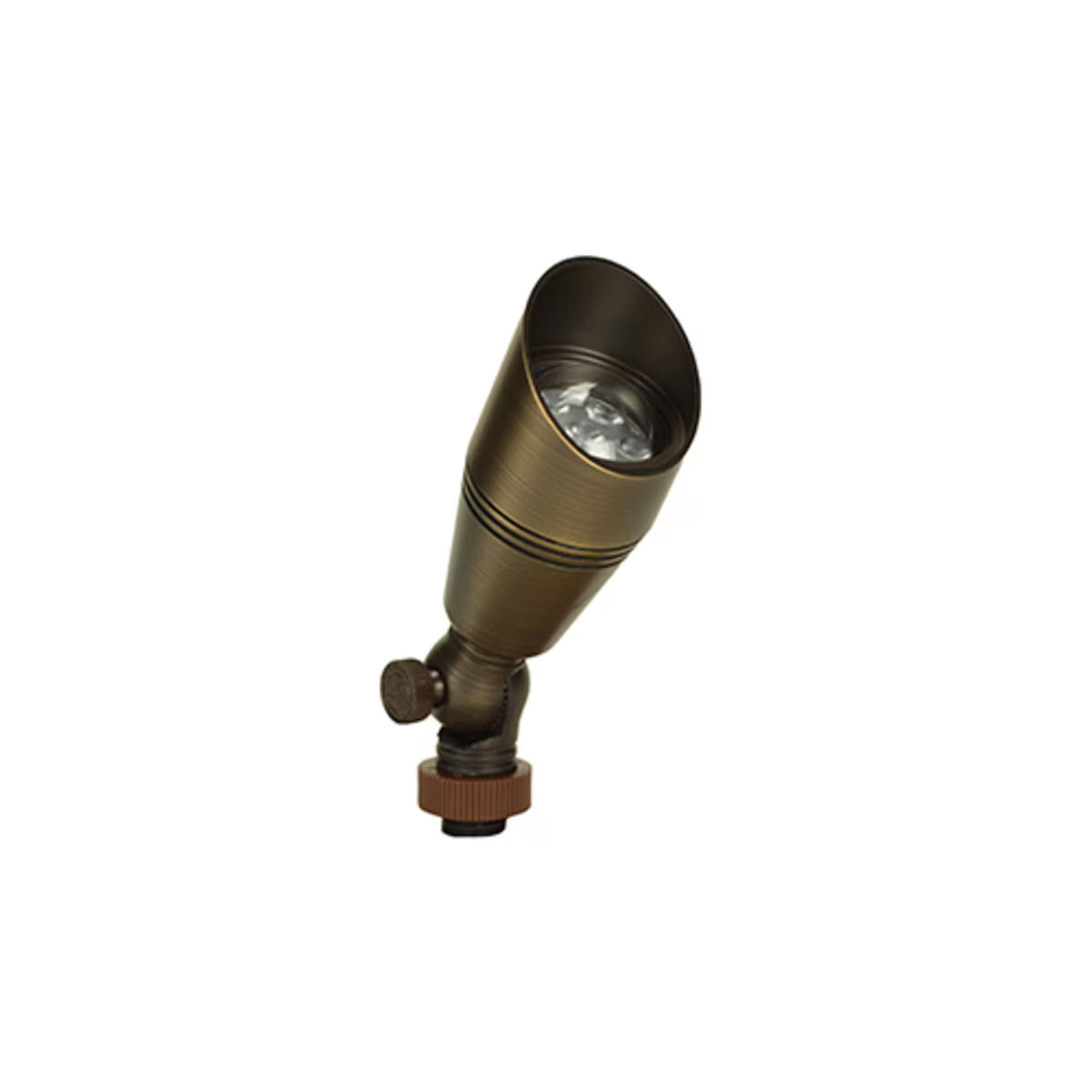 Unique Noble Up Light Brass Housing Weathered Brass 3W 2700K 40 Degree LED