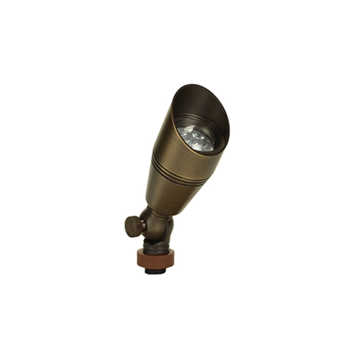 Unique NOBL-12-L430   Up Light Noble Weathered Brass Finish LED 4W 3000K 40 Degree Light Brass Housing