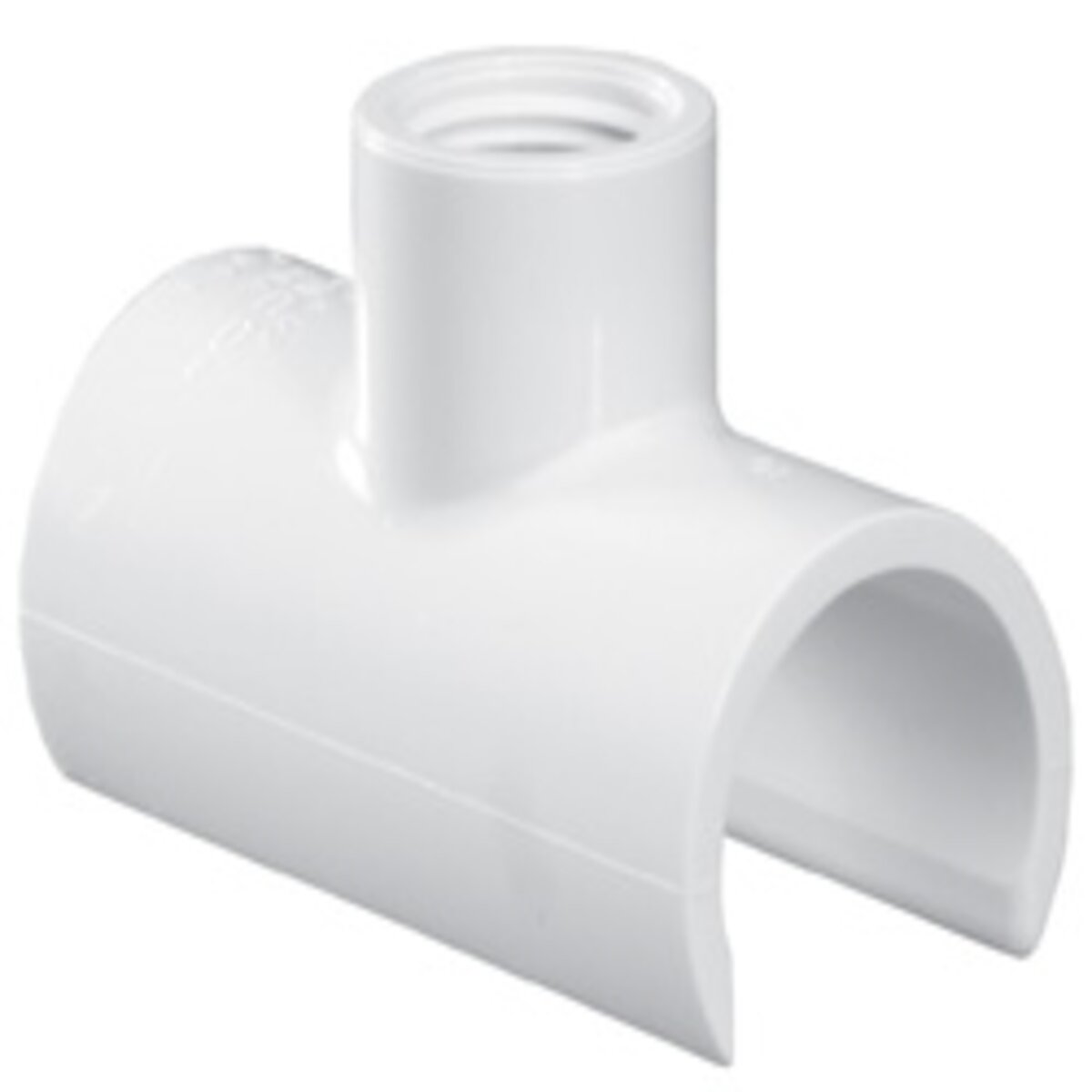 464-131 -Sch 40 PVC Snap-On Saddle Tee 1 in. x 3/4 in. Snap-On x FIPT