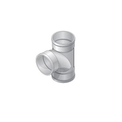 4P09  -NDS PVC Sanitary Tee HUB x HUB x HUB White 4 in.