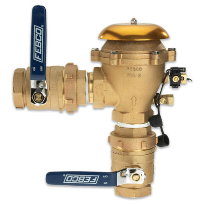 T765HUB  FEBCO U765 Pressure Vacuum Breaker w/ Unions 2 in. Bronze w/ Freeze Sensing Capability (Sensing Upgrade Kit Sold Separately) | T765HUB