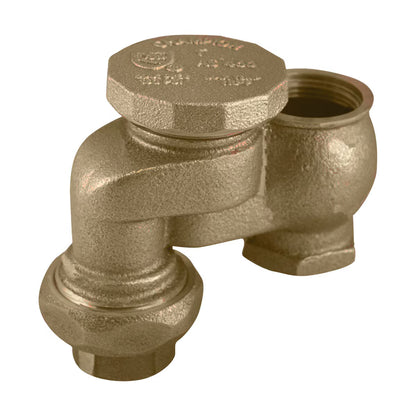 V-19-466-075Y  Anti-Siphon Body Valve Yellow Brass 3/4 in.