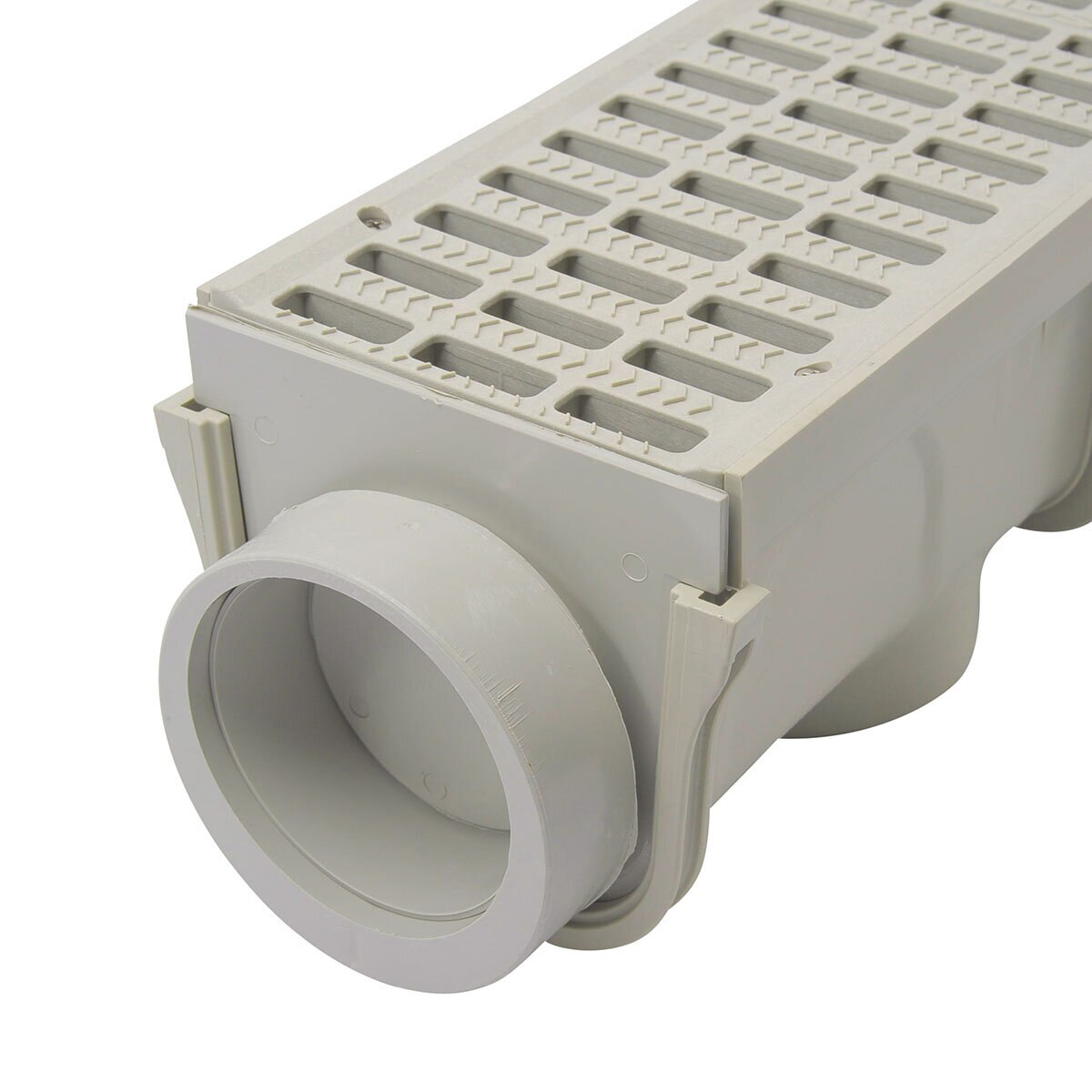 NDS Deep Profile End Cap Light Gray 3 Hb 5 in.