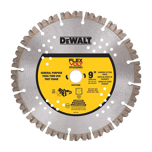 DeWalt Flexvolt Diamond Masonry Blade 9 in.