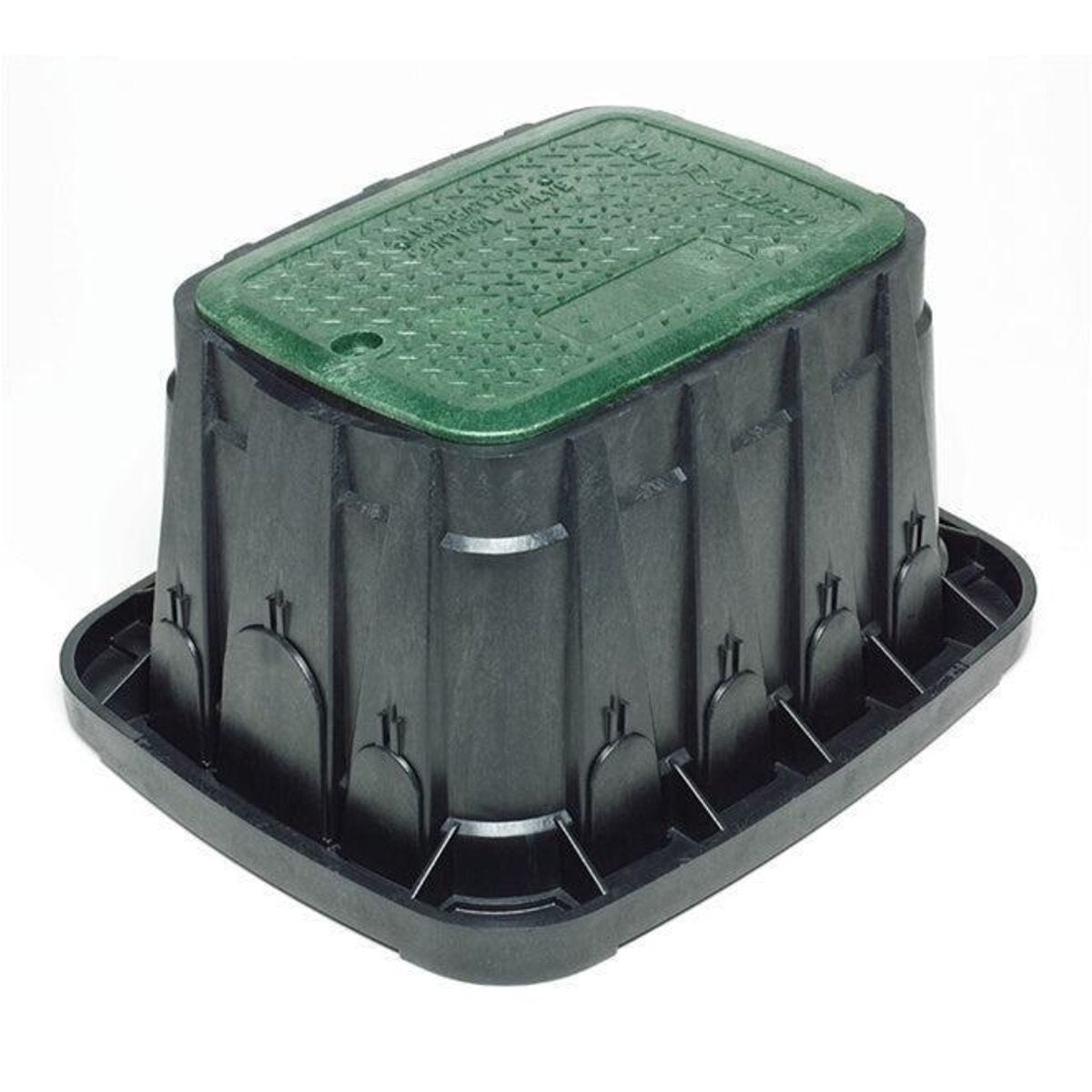 Rain Bird Valve Box Rectangle 17 in. x 22 in. x 12 in.H Black Box/Green Lid Locking VB Specification Series