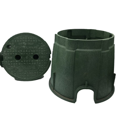 NDS Pro-Spec Valve Box & Cover Green Round 10 in.