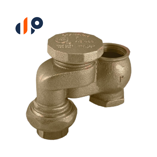 V-19-466-100Y  Anti-Siphon Body Valve Yellow Brass 1 in.