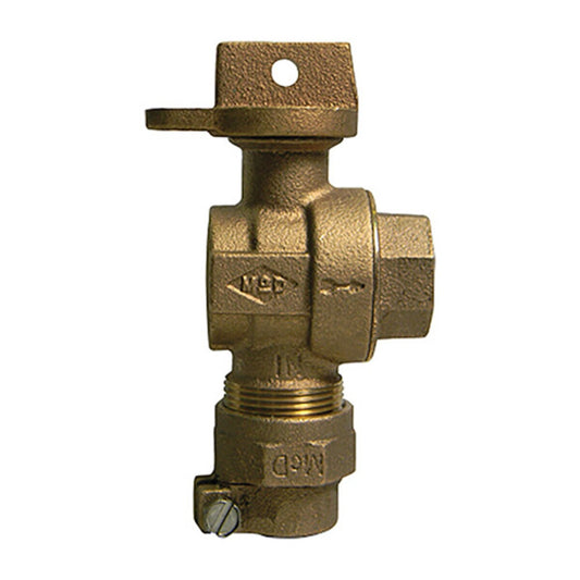 5133-035  Angle Ball Curb Stop 3/4 in. CTS x 3/4 in. FIP